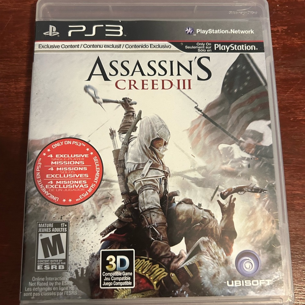 PS3 game: Assassin’s Creed III